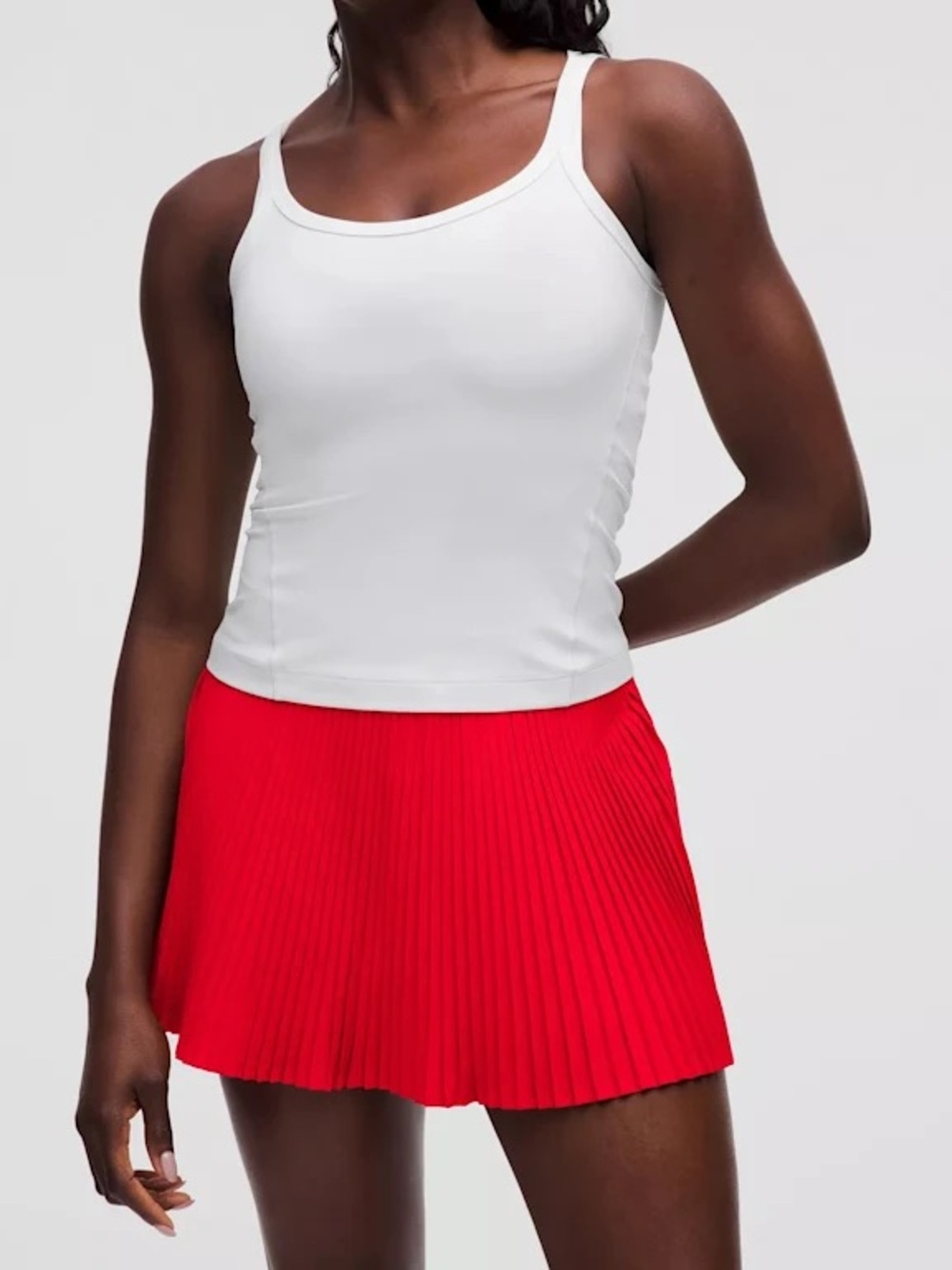 Lululemon Align Scoop Neck Waist Length Tank Top - White Size 8